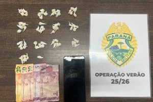 Apreensão de pedras de crack em Matinhos