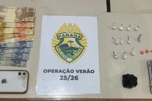 Suspeito de tráfico de drogas é preso em Guaratuba após apreensão de adolescente