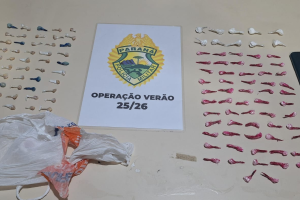 Suspeito de tráfico é flagrado com crack e cocaína em Pontal do Paraná