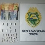 PM prisão por tráfico de drogas em Matinhos