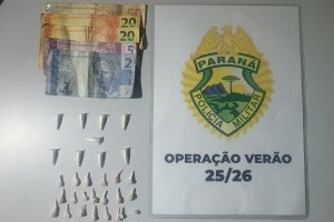 PM prisão por tráfico de drogas em Matinhos