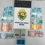 Ação da PM resulta em prisão e apreensão de ecstasy na Ilha do Mel