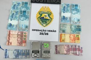 Ação da PM resulta em prisão e apreensão de ecstasy na Ilha do Mel