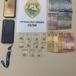 Homem é apreendido com crack e motocicleta furtada em Pontal do Paraná