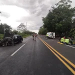 Um óbito foi registrado após acidente na PR-508, em Paranaguá. Foto: Divulgação