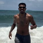 Pagodeiros curtem o dia no Litoral do Paraná antes de show no Verão Maior Foto: Arquivo Pessoal