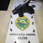 Apreensão de pistola Rotam Guaratuba