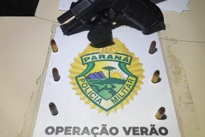 Apreensão de pistola Rotam Guaratuba