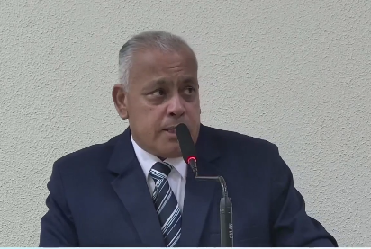 Luciano Cardoso (PL) se manifestou na tribuna durante sessão da Câmara de Morretes.