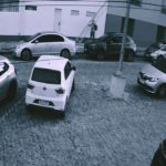 Câmeras de monitoramento registram furto de escadas em loja de Paranaguá