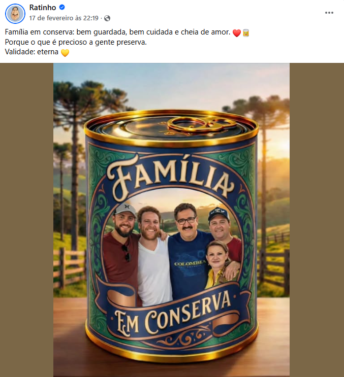 MEME FAMILIA EM CONSERVA – REPRODUCAO REDES SOCIAIS (1)