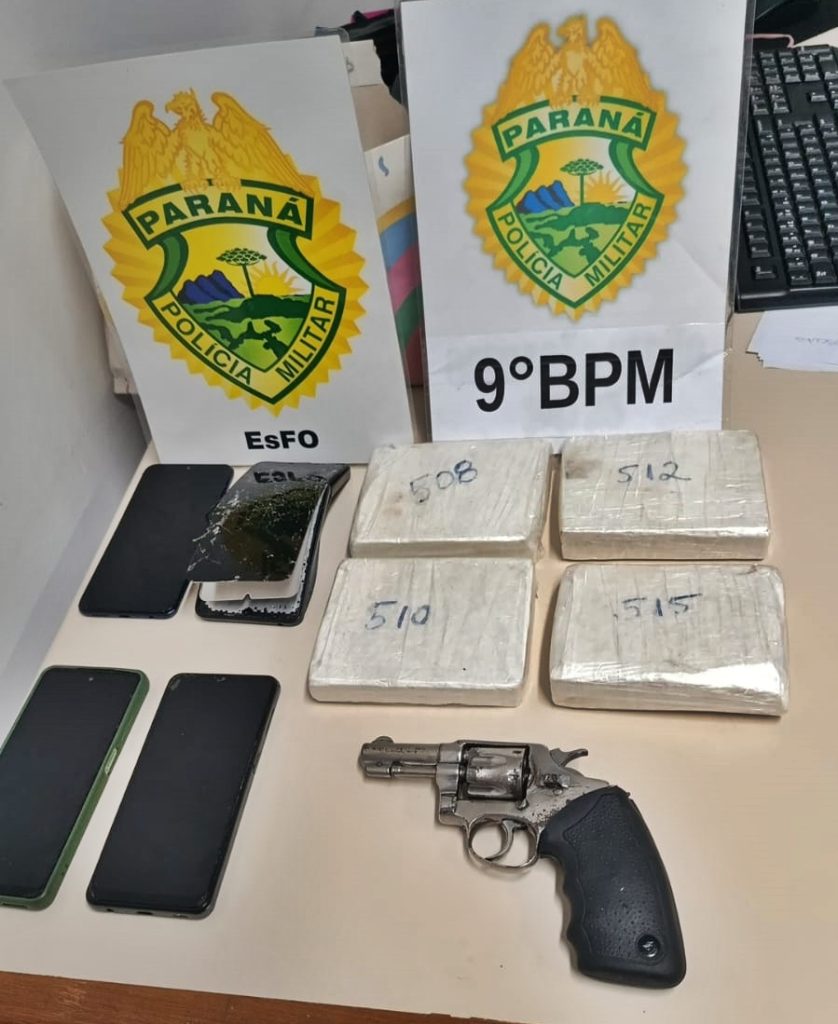 PM apreende mais de 2 quilos de drogas em Paranaguá