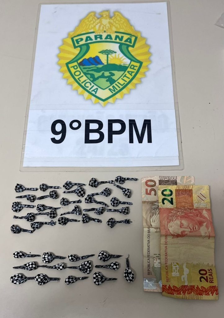 Apreensão de pedras de crack prontas para a comercialização