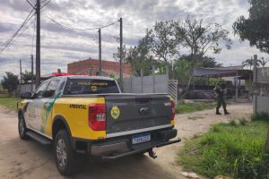 Polícia Ambiental Guaratuba Fabrica de Artefatos de Cimento 1