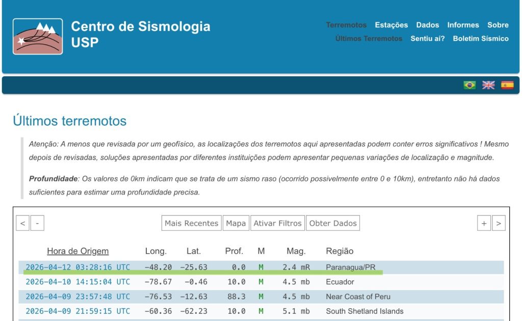 TREMOR ILHA DO MEL
