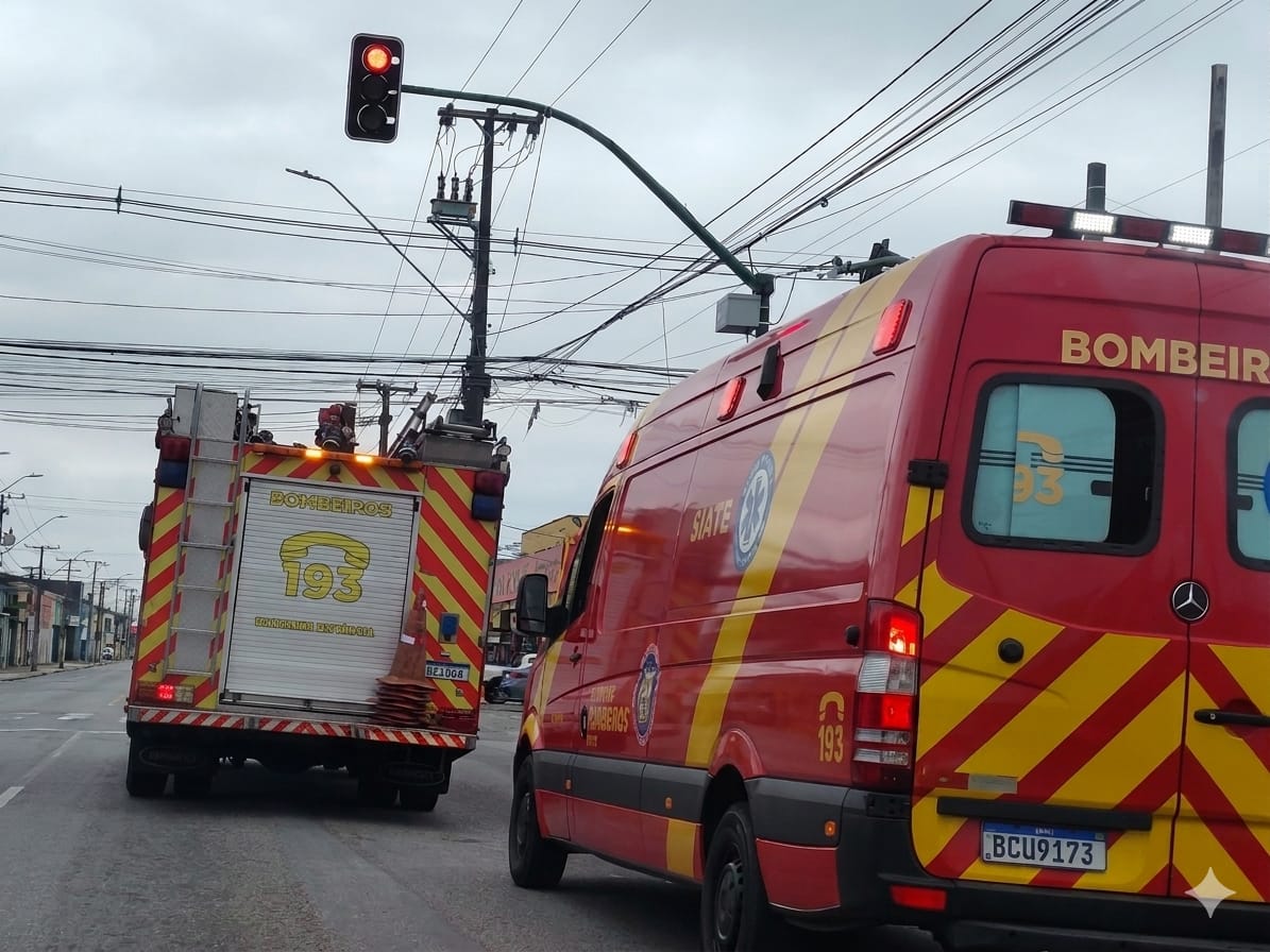 Motociclista fica ferido em colisão com carro em Paranaguá