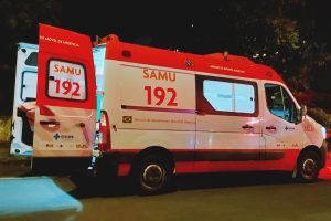 Acidente no centro de Paranagá Viatura Samu
