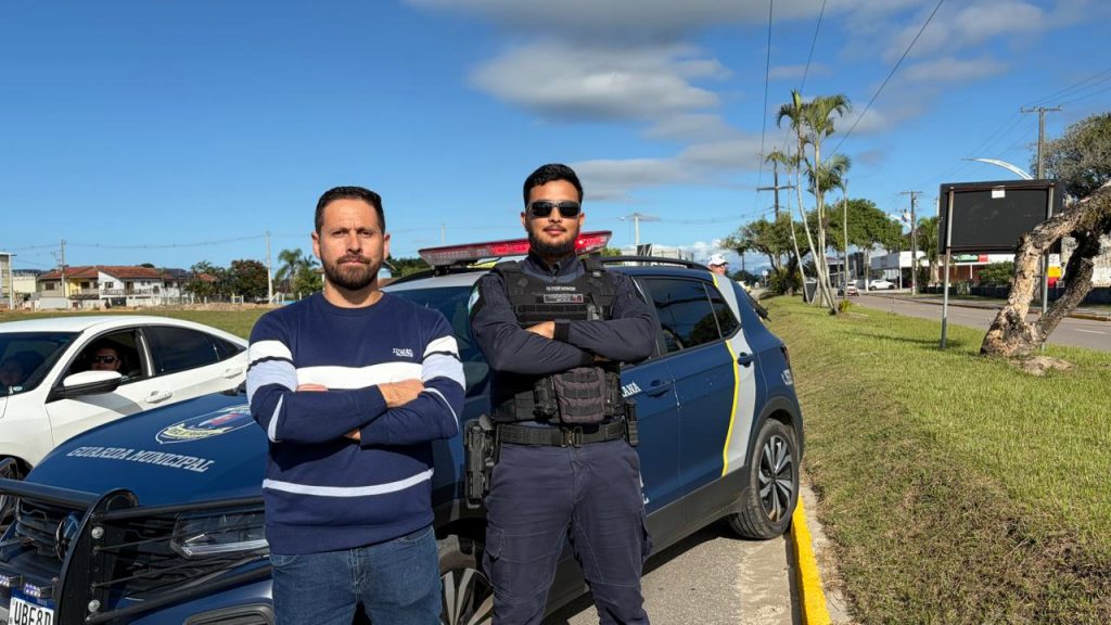 GUARDA MUNICIPAL PONTAL DO PARANA – FOTO JB LITORAL (1) – LUAN BATISTA E GIOVANE DO ROSARIO
