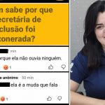 Ex-secretária municipal de Inclusão, Isabelle Dias Meduna denunciou comentários preconceituosos relacionados à sua deficiência auditiva publicados em uma rede social.