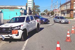 Acidente entre veículos em Paranaguá