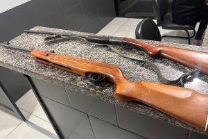 Apreensão de espingardas em Morretes