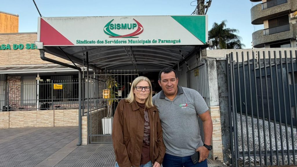 JANETE PASSOS PRESIDENTE DA SISMUP E VICE PRESIDENTE SILVANO FERNANDES