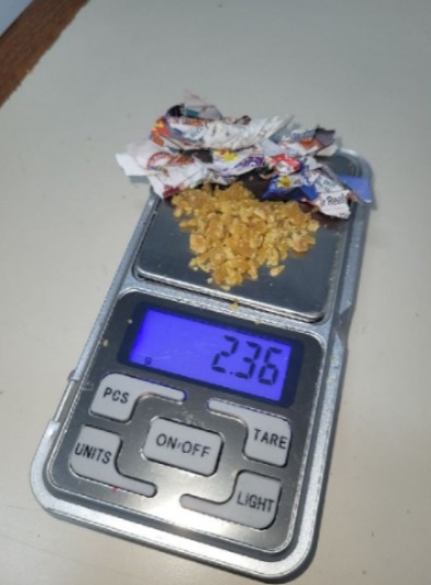 Pedras de crack apreendidas em ação da GCM