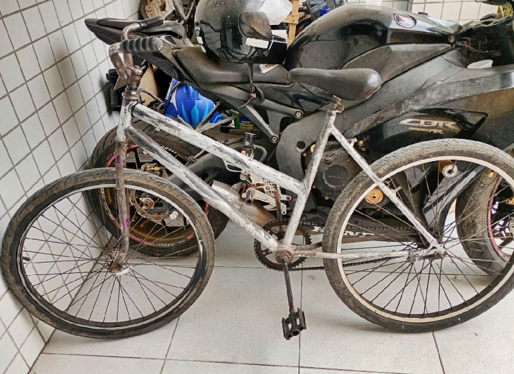 Apreensão de bicicleta durante roubo em Paranaguá