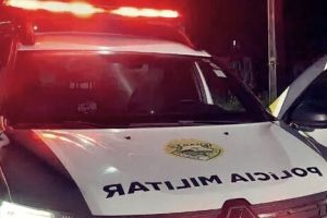 Viatura PM Guaratuba noite
