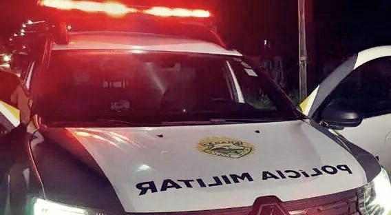 Viatura PM Guaratuba noite