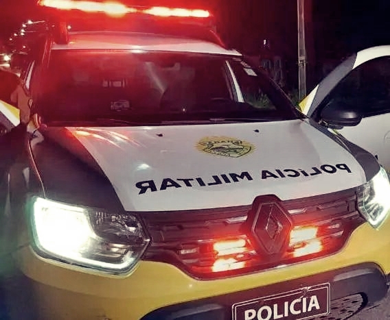 Viatura PM Guaratuba noite