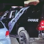 Viatura do Choque ação policial em Paranaguá