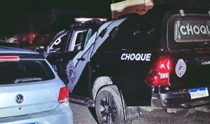 Viatura do Choque ação policial em Paranaguá